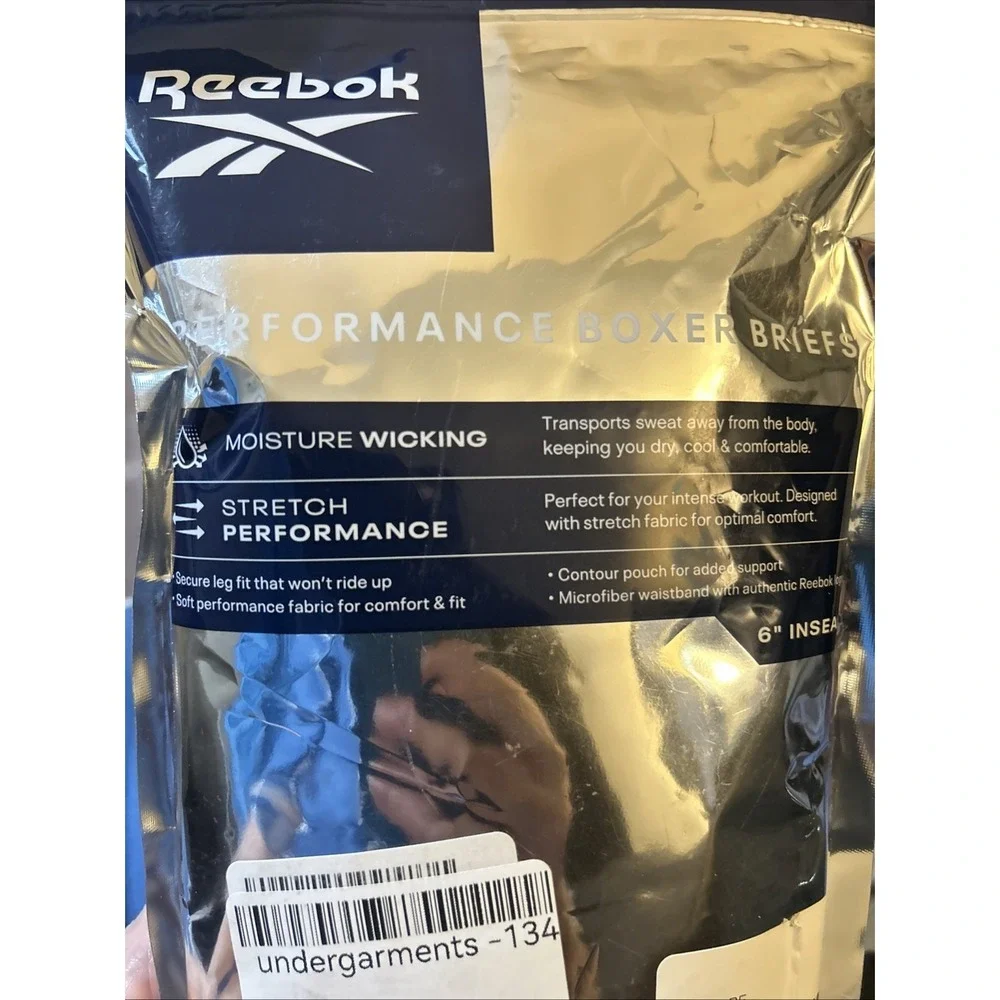 Reebok 4 Pack Performance Boxer Briefs Size M‎